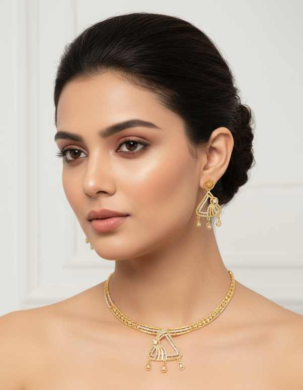 Aura Waterfall Necklace Set