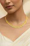 Premium 1 Gram Gold Forming Necklace Set (Real Gold Look) 034