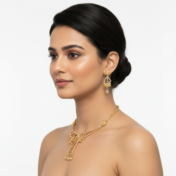 Gold Forming Necklace