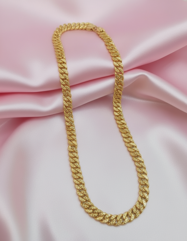 1 Gram Gold-Forming Curb Chain with Bracelet Combo