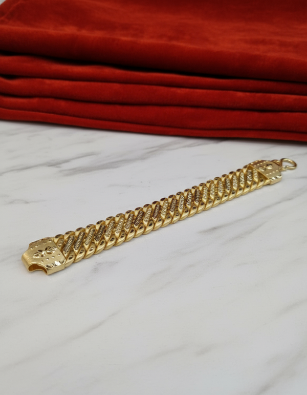 1 Gram Gold-Forming Curb Chain with Bracelet Combo