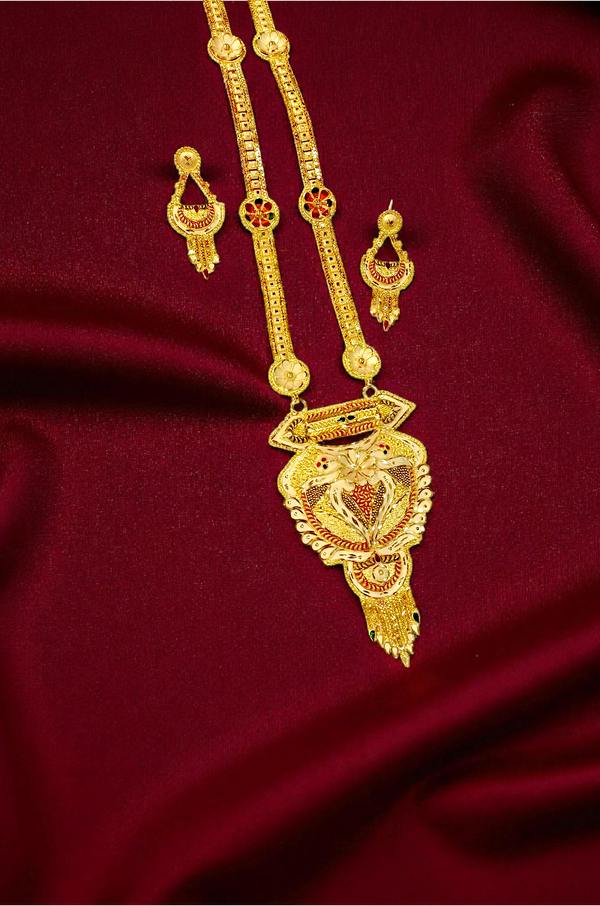 Rani Har - 1 Gram Gold Forming Necklace set - 019