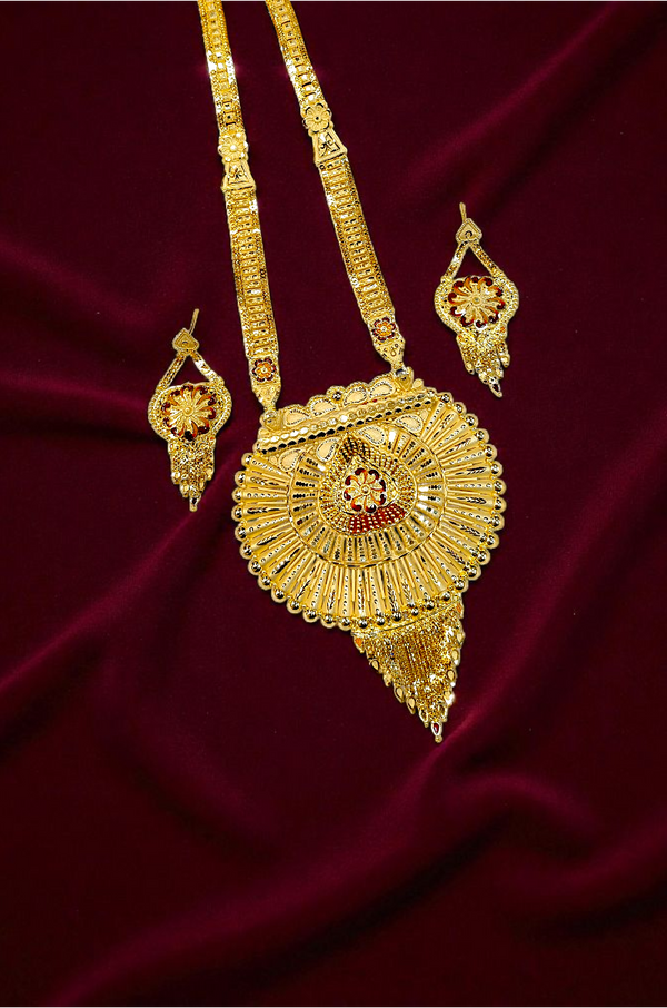 Rani Har - 1 Gram Gold Forming Necklace set - 012