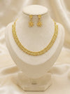 Premium 1 Gram Gold Forming Necklace Set (Real Gold Look) 034