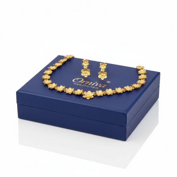 1 Gram Gold Forming letest Designer Necklace set