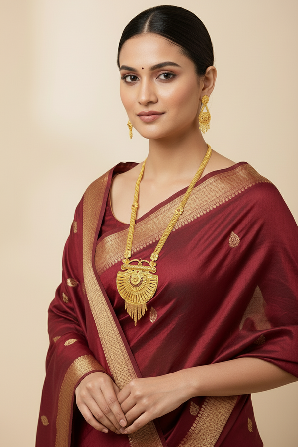 Rani Har - 1 Gram Gold Forming Necklace set - 004