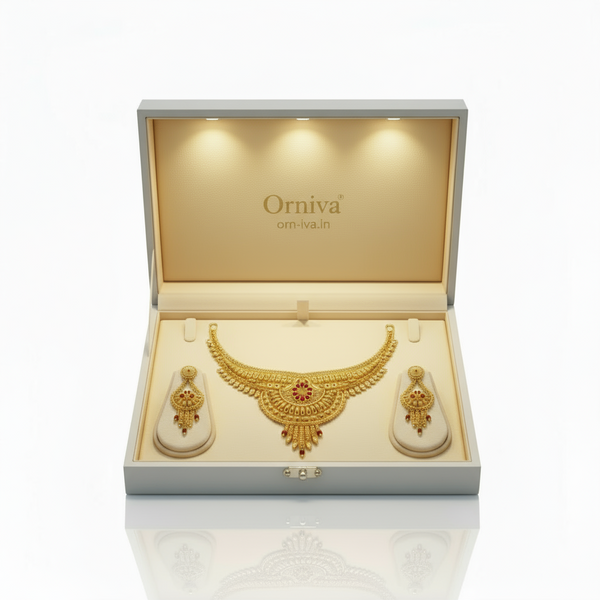 1 Gram Gold Forming Necklace set