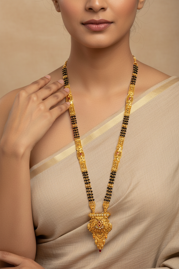 1 Gram Gold Forming Mangalsutra