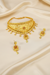 Choker - Necklace - 1Gram Gold plated Necklace set - 003