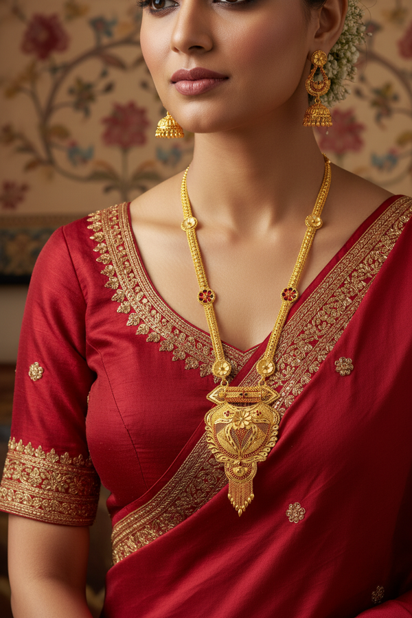 Rani Har - 1 Gram Gold Forming Necklace set - 019