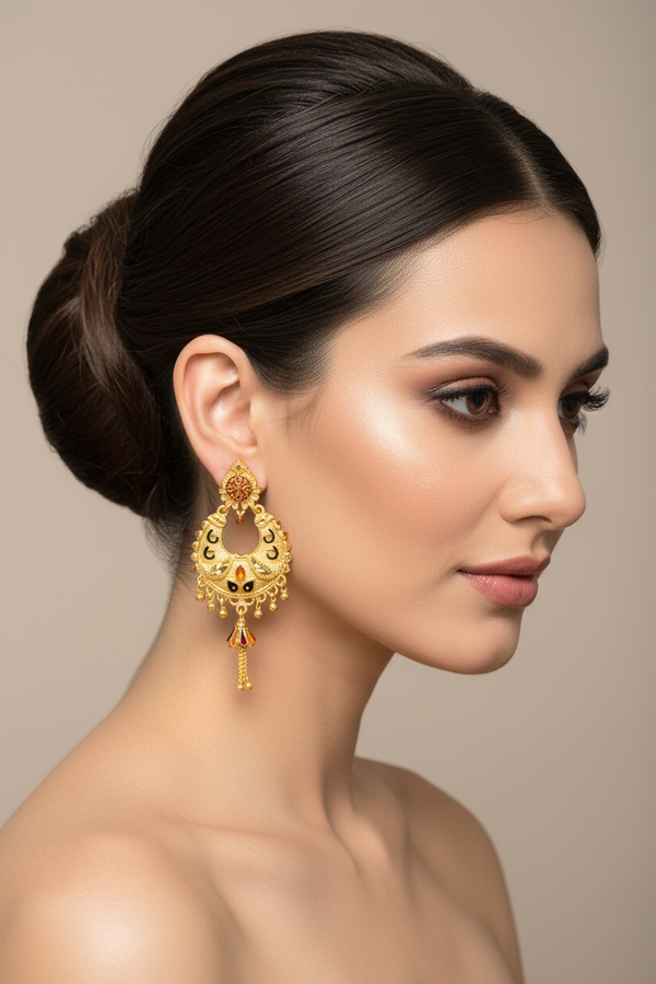1 Gram Gold plated Earring Tops 023