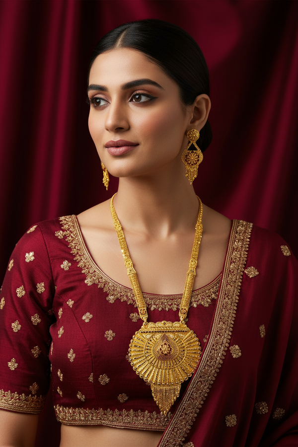 Rani Har - 1 Gram Gold Forming Necklace set - 015