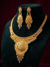 Premium 1 Gram Gold Forming Necklace Set (Real Gold Look) 035
