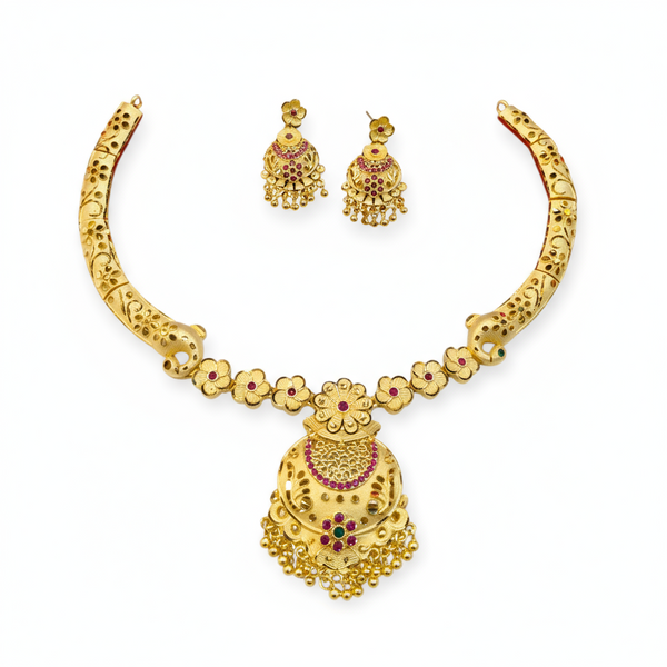 Gold Forming Necklace