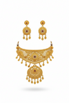 Choker - Necklace - 1Gram Gold plated Necklace set - 004