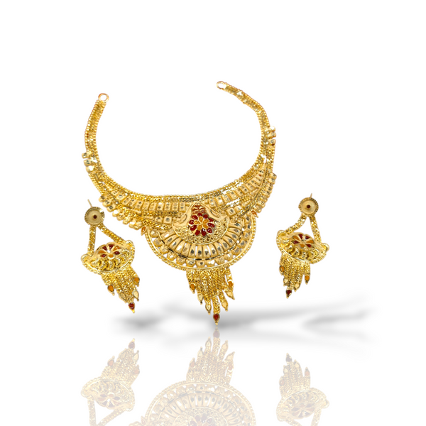 1 Gram Gold Forming Necklace set