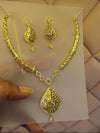 Premium 1 Gram Gold Forming Necklace Set (Real Gold Look) 022