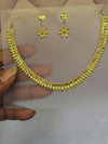 Premium 1 Gram Gold Forming Necklace Set (Real Gold Look) 034