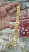 Gold-Plated Two-Tone Designer Bracelet