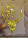 Premium 1 Gram Gold Forming Necklace Set (Real Gold Look) 035