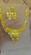Premium 1 Gram Gold Forming Necklace Set (Real Gold Look) 031