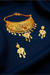 Choker - Necklace - 1Gram Gold plated Necklace set - 001