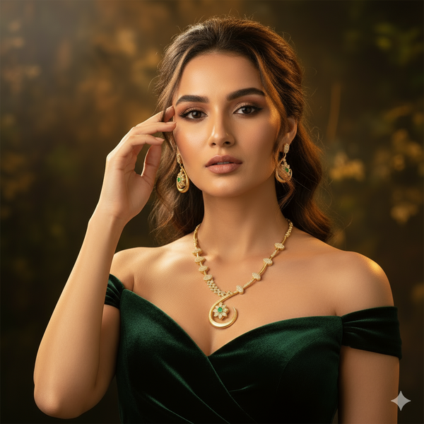 Gold Forming Necklace