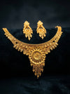 Premium 1 Gram Gold Forming Necklace Set (Real Gold Look) 030