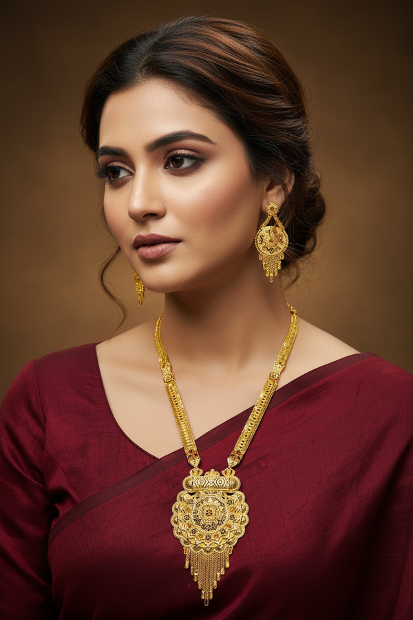 Rani Har - 1 Gram Gold Forming Necklace set - 020