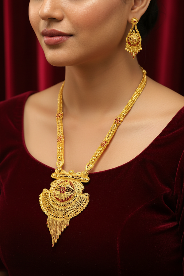 Rani Har - 1 Gram Gold Forming Necklace set - 018