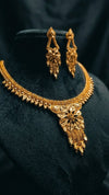 Premium 1 Gram Gold Forming Necklace Set - Real Gold Look 036